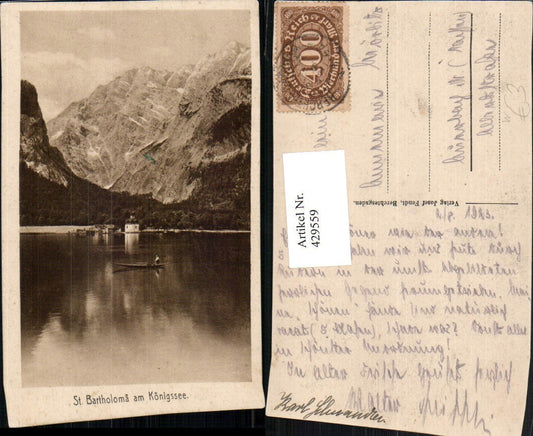 429559,St. Bartholomä am Königssee b. Schönau Bergkulisse