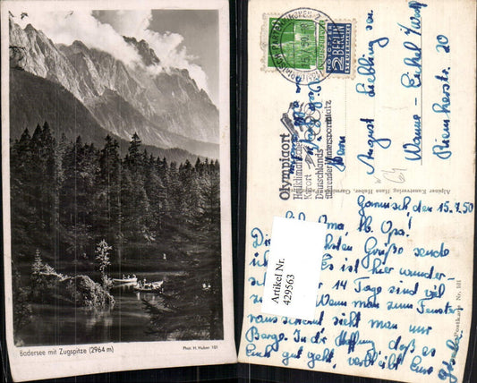 429563,Badersee See b. Grainau m. Zugspitze Bergkulisse