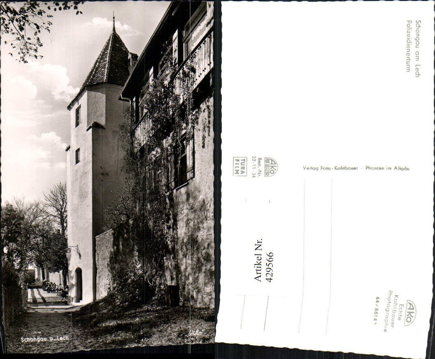 429566,Schongau am Lech Polizeidienerturm Turm