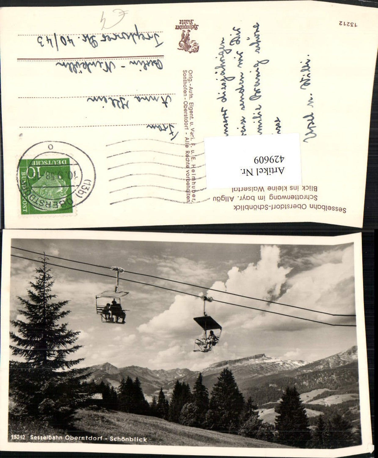 429609,Sessellift Oberstdorf Schönblick Schrattenwang Bergkulisse