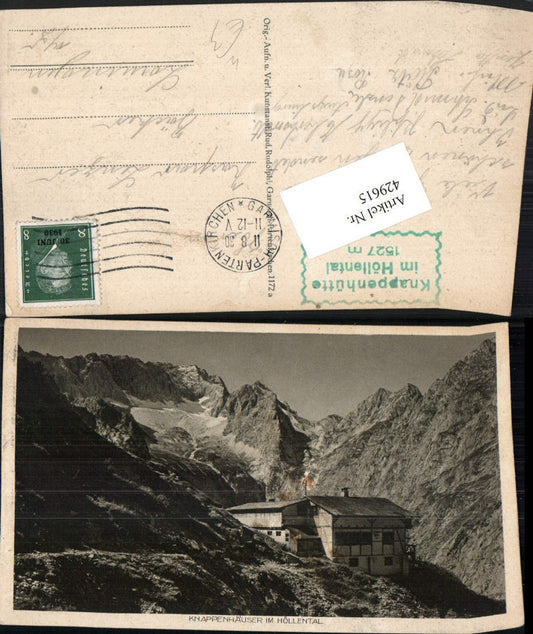 429615,Knappenhäuser im Höllental Berghütte b. Garmisch Bergkulisse