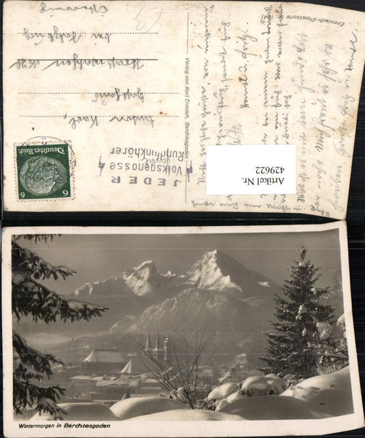 429622,Berchtesgaden Teilansicht Bergkulisse Winterbild