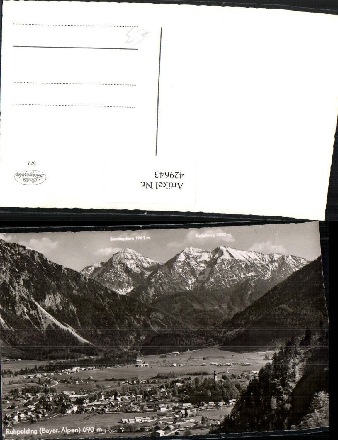 429643,Ruhpolding Totale Bergkulisse
