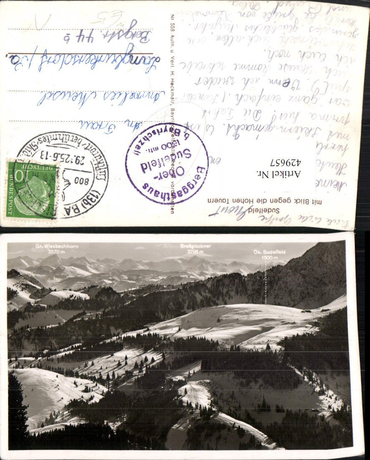 429657,Sudelfeld Blick geg. Hohen Tauern Bergkulisse Winterbild