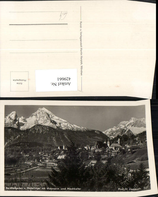 429661,Berchtesgaden Totale m. Watzmann u. Hochkalter Bergkulisse