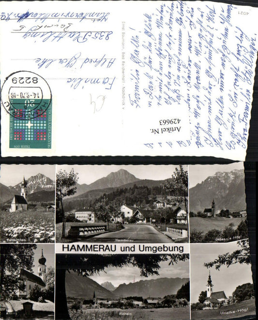 429663,Hammerau b. Ainring Kirche Bicheln Ulrichs-Högl Mehrbildkarte