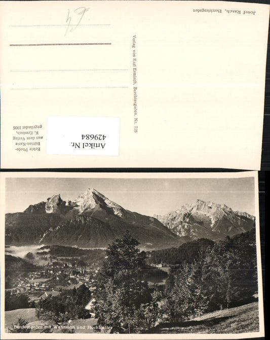 429684,Berchtesgaden Totale m. Watzmann u. Hochkalter Bergkulisse