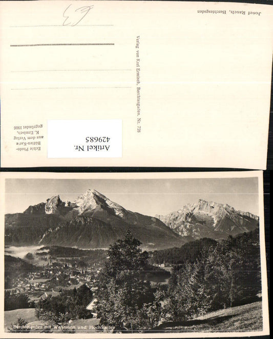 429685,Berchtesgaden Totale m. Watzmann u. Hochkalter Bergkulisse
