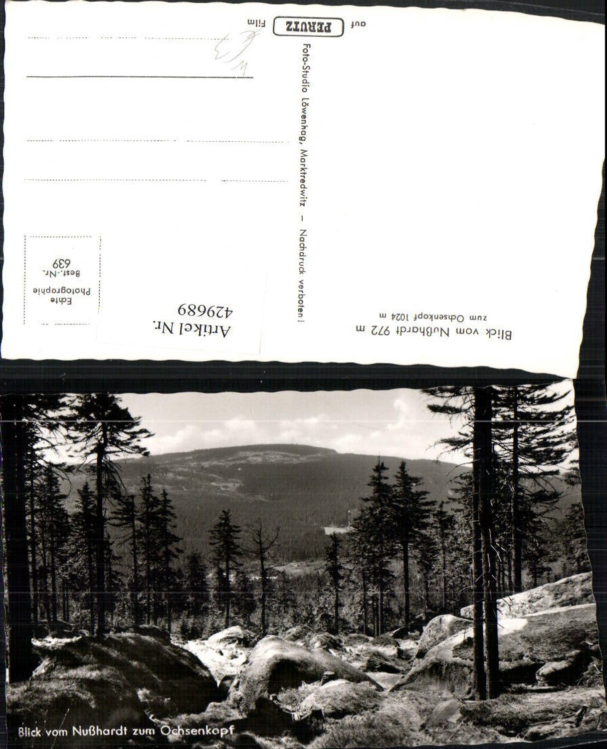 429689,Blick vom Nußhardt zum Ochsenkopf b. Wunsiedel