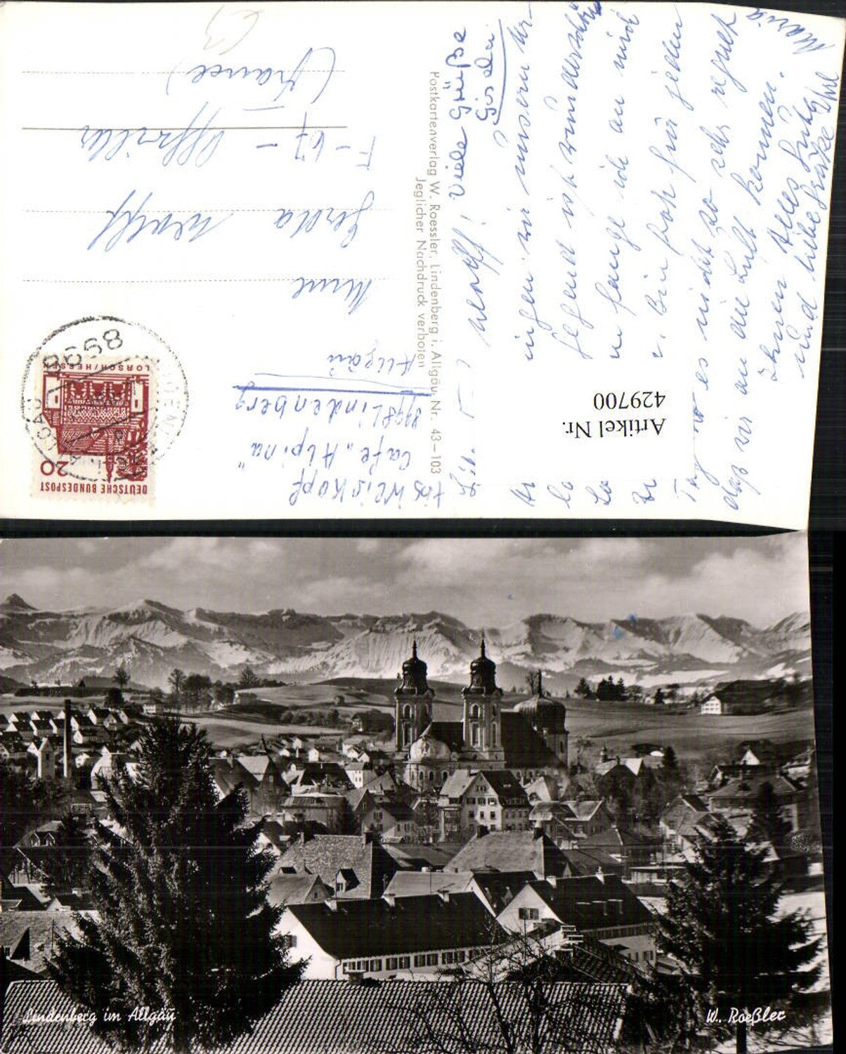 429700,Lindenberg im Allgäu Totale Bergkulisse
