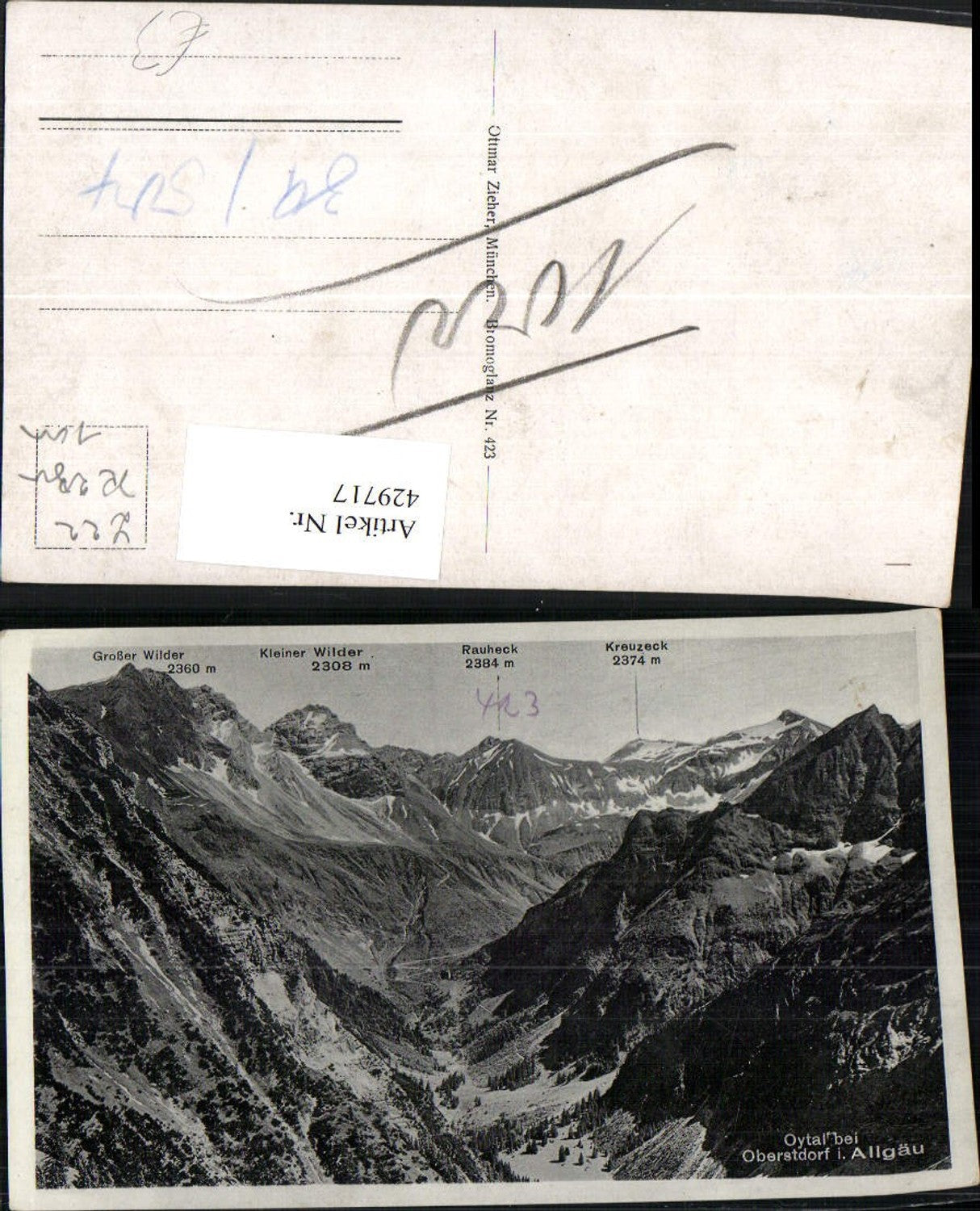 429717,Oytal b. Oberstdorf im Allgäu Bergkulisse