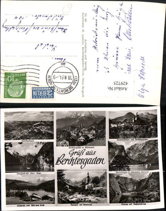 429725, Berchtesgaden Total Kehlsteinhaus Königssee Ramsau Multiview postcard