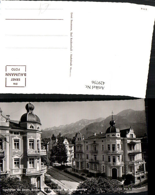 429756, Bad Reichenhall Sanatorium of the Brothers of Mercy Mountain scenery
