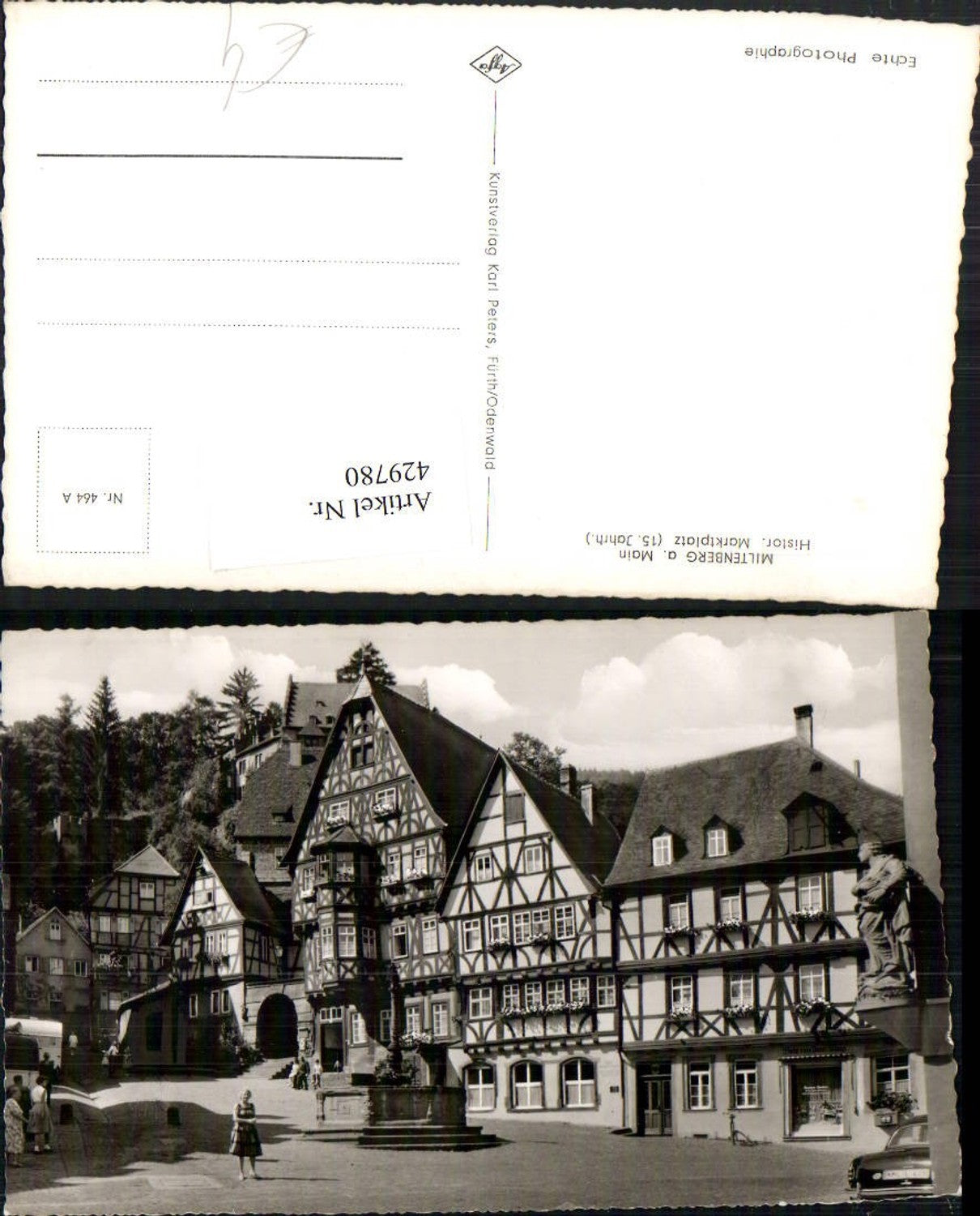 429780,Miltenberg am Main Historischer Marktplatz Brunnen