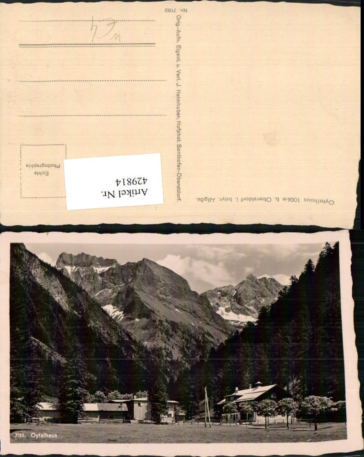 429814,Oytalhaus b. Oberstdorf im Allgäu Bergkulisse
