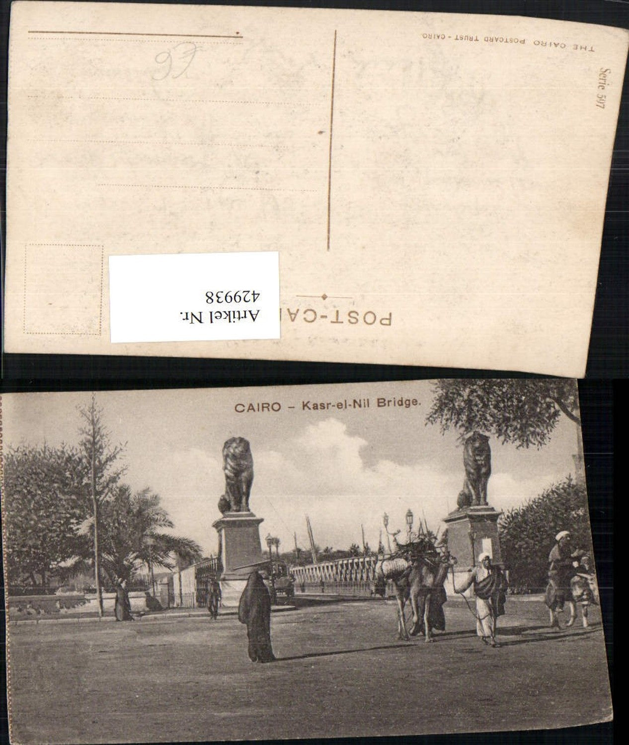 429938,Egypt Cairo Kairo Kasr-el-Nil Bridge Brücke Volkstypen