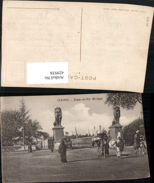 429938,Egypt Cairo Kairo Kasr-el-Nil Bridge Brücke Volkstypen