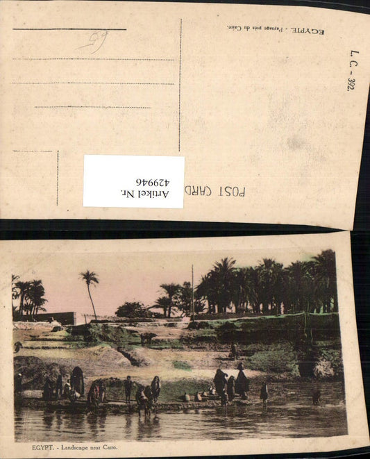 429946,Egypt Landscape near Cairo Landschaft Ufer Volkstypen
