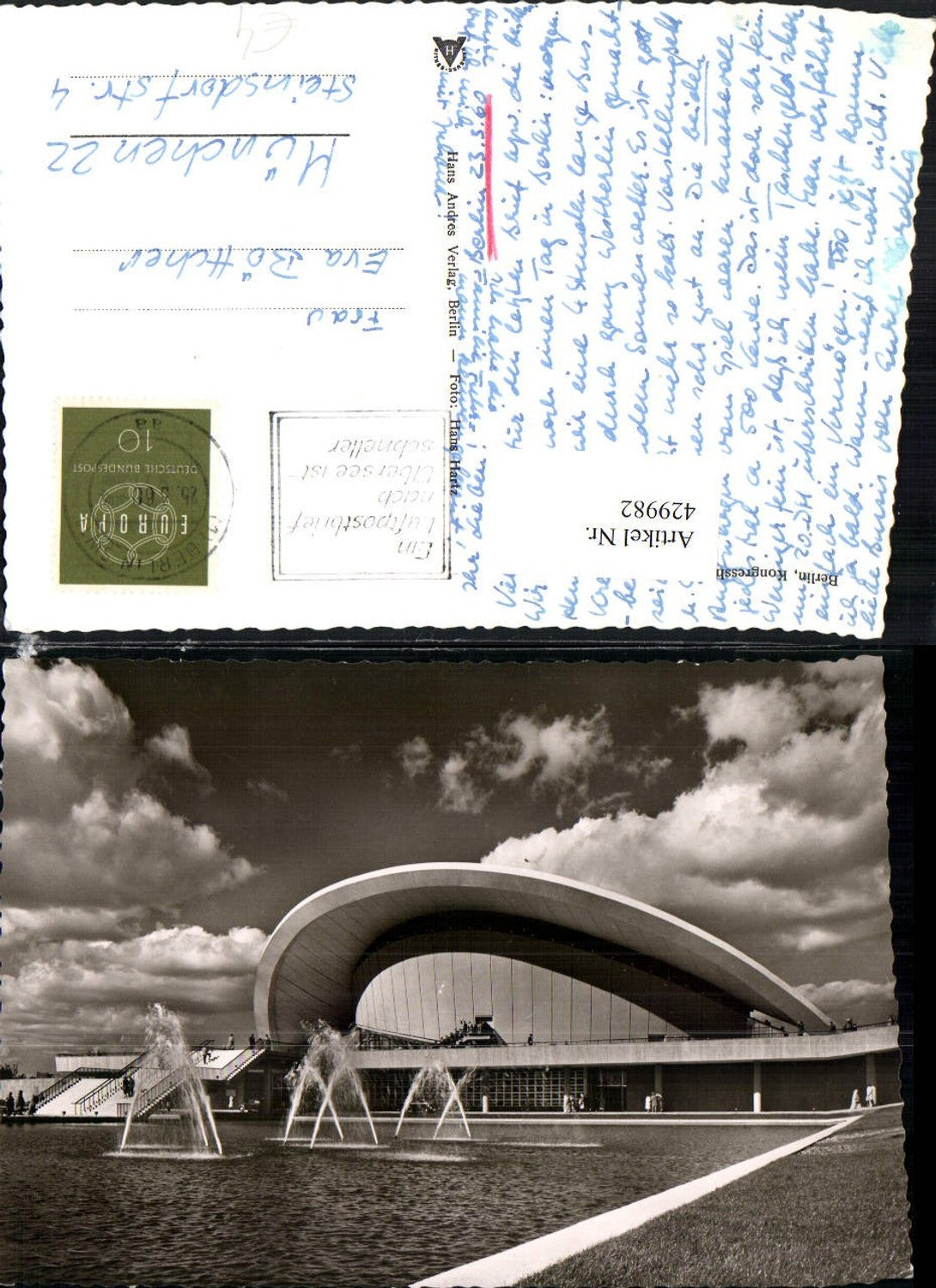 429982,Berlin Kongresshalle Gebäude Wasserbecken