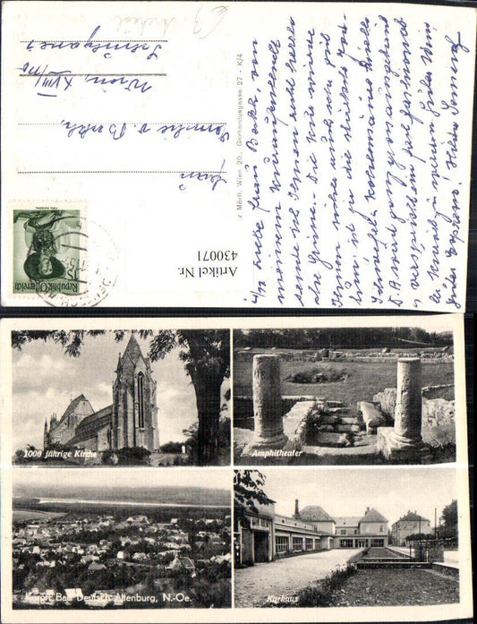 430071,Mehrbild Ak Bad Deutsch Altenburg Amphitheater Kurhaus Kirche Archäologie