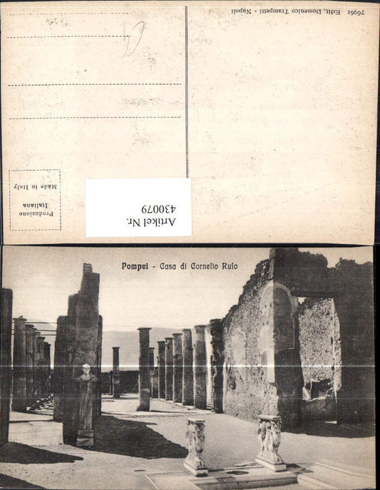 430079,Archäologie Pompei Casa di Cornelio Ruio Ausgrabung Ruine