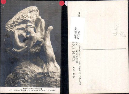 430100,Archäologie Auguste Rodin La Main de Dieu Statue Musee du Luxembourg