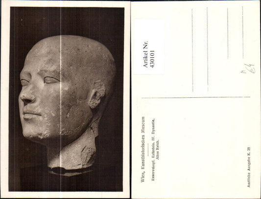 430101,Archäologie Reserve Kalkstein IV Dynastie Altes Reich Büste