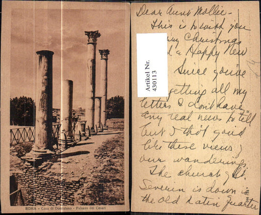 430113,Archäologie Roma Rom Casa di Domiziano Palazzo de Cesari Tempel Säulen Ausgrabung