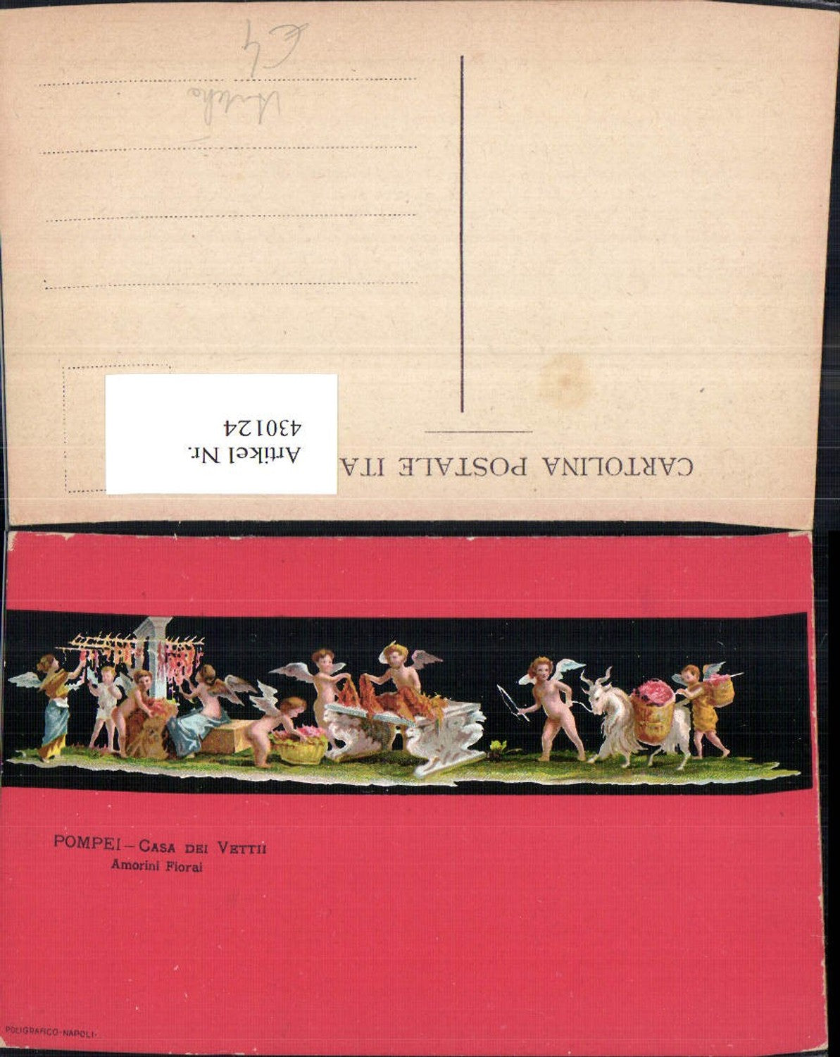 430124,Antike Pompei Casa de Vettii Amorini Fiorai