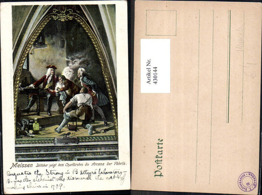 430144,Mittelalter Meissen Böttcher zeigt d. Churfürsten Kurfürsten d. Arcana d. Fabrik
