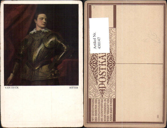 430147,Künstler Ak Van Dyck Ritter Rüstung Mittelalter