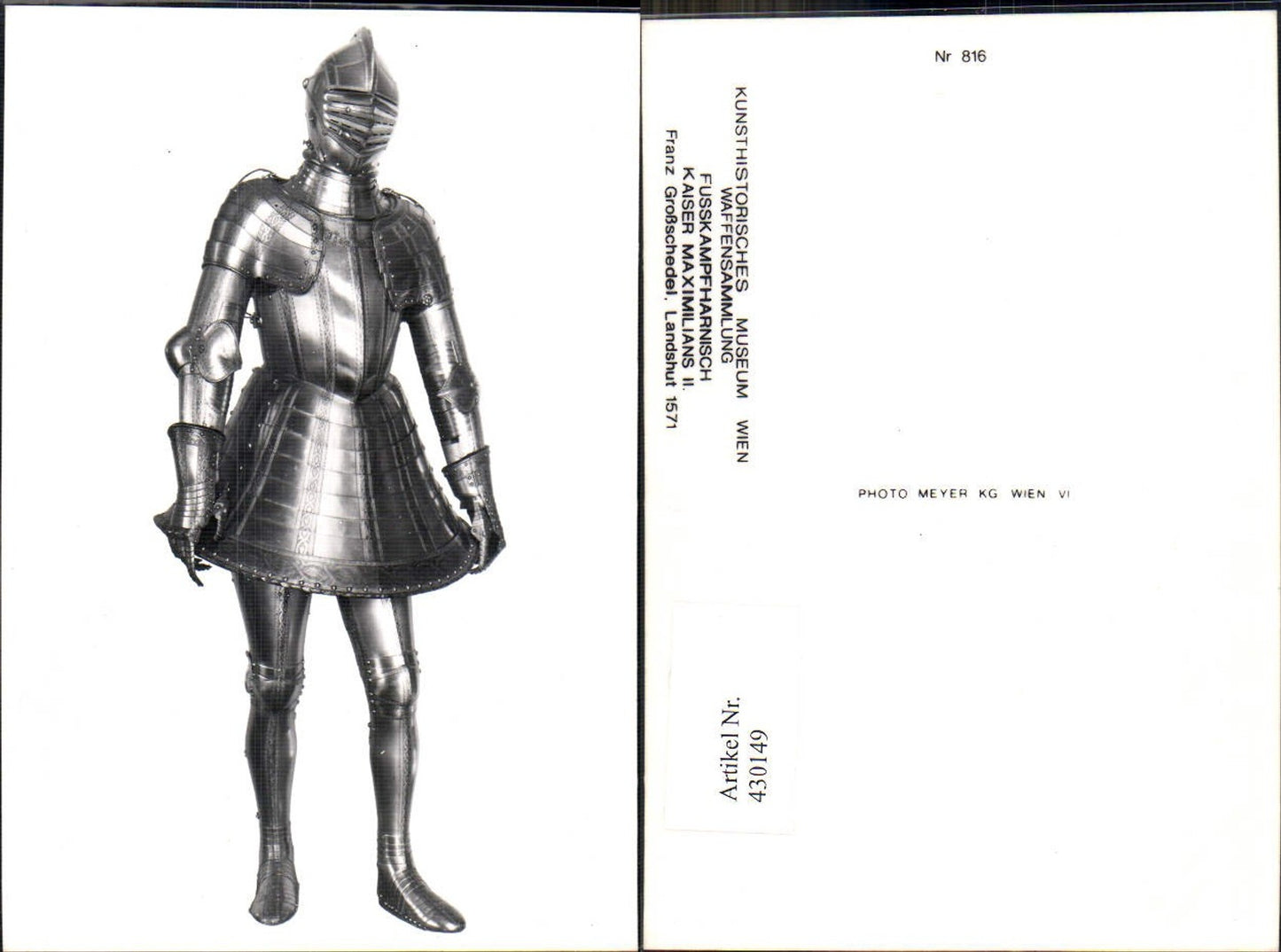 430149,Mittelalter Fusskampfharnisch Kaiser Maximilians II Ritter Rüstung