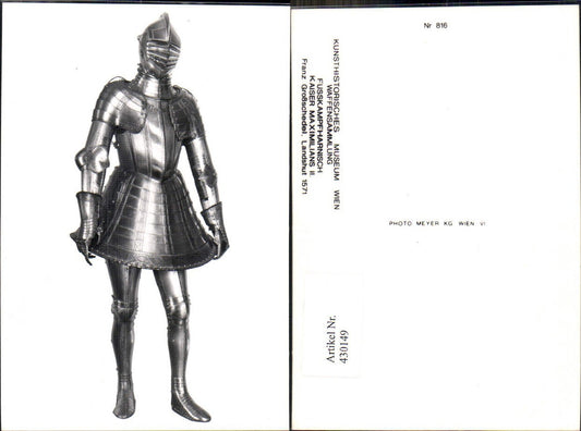430149,Mittelalter Fusskampfharnisch Kaiser Maximilians II Ritter Rüstung