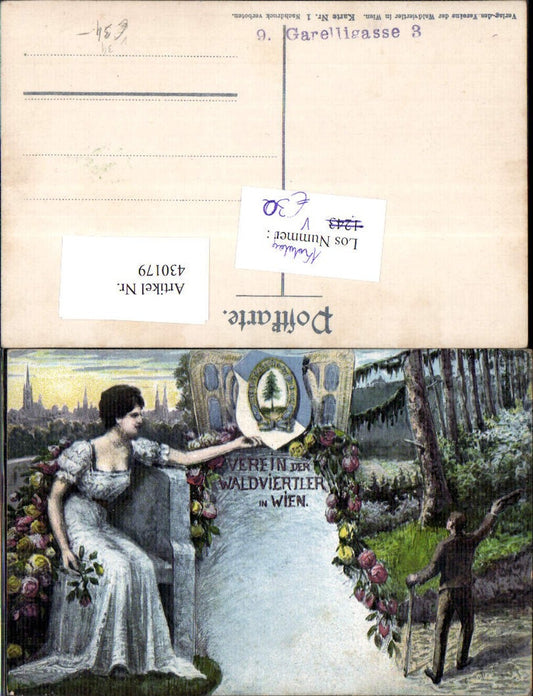 430179,Künstler Ak pub Verein d. Waldviertler i. Wien Politik Zwettl Geschichte Österreich
