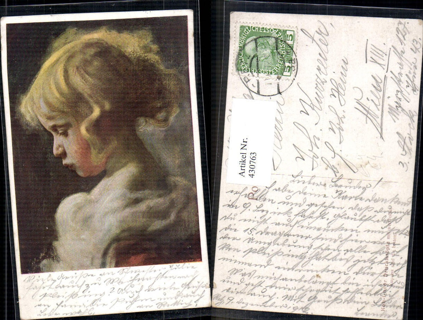 430763,Reklame Koh-i-noor Druckknöpfe Kind Mädchen Portrait