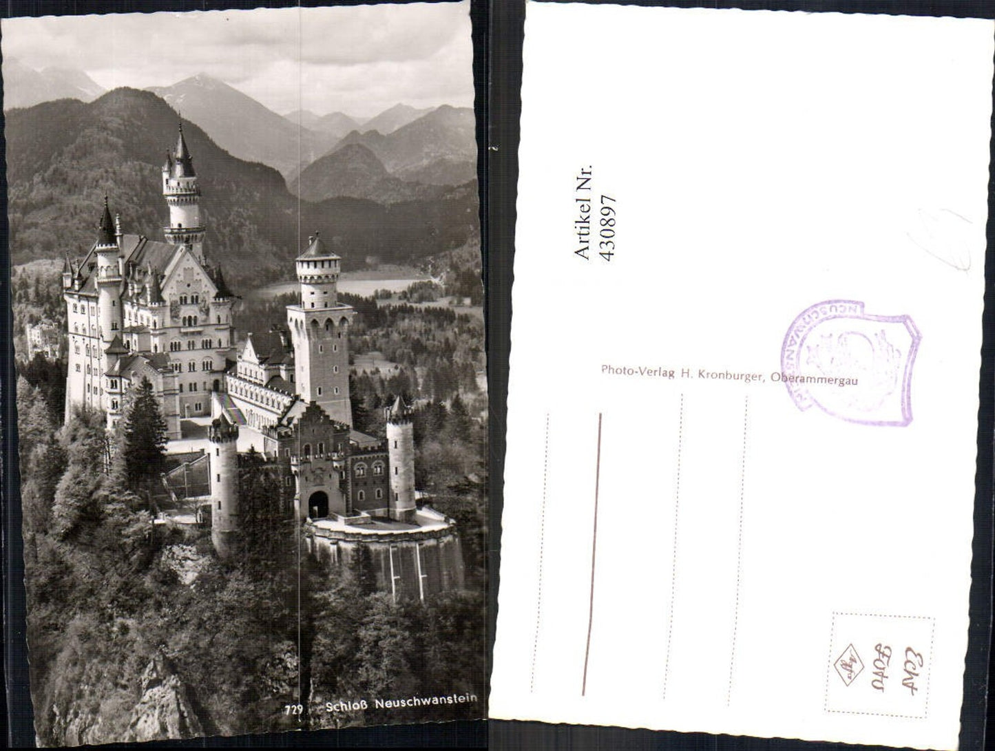 430897,Foto Ak Schloss Neuschwanstein Schwangau b. Füssen