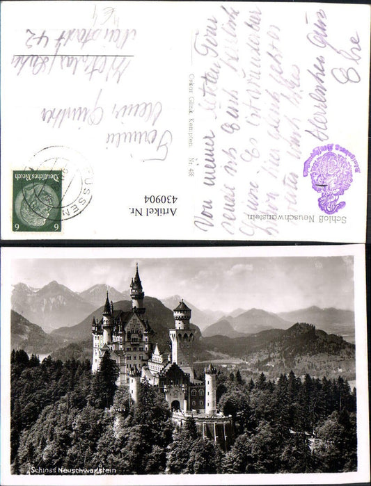 430904,Foto Ak Schloss Neuschwanstein Schwangau b. Füssen