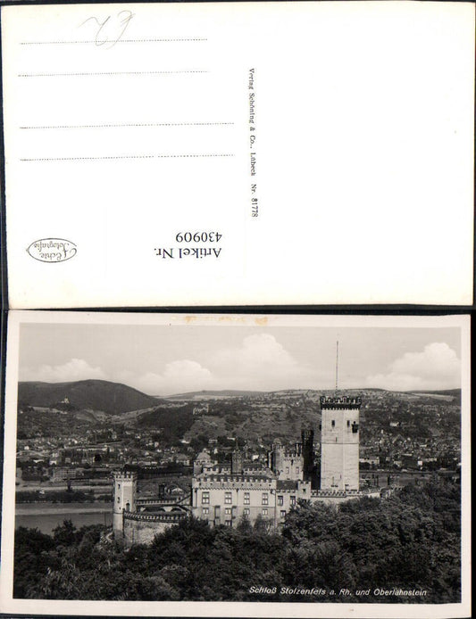 430909,Foto Ak Schloss Stolzenfels a. Rhein u. Oberlahnstein