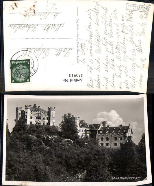 430913,Foto Ak Schloss Hohen Schwangau Schwangau b. Füssen