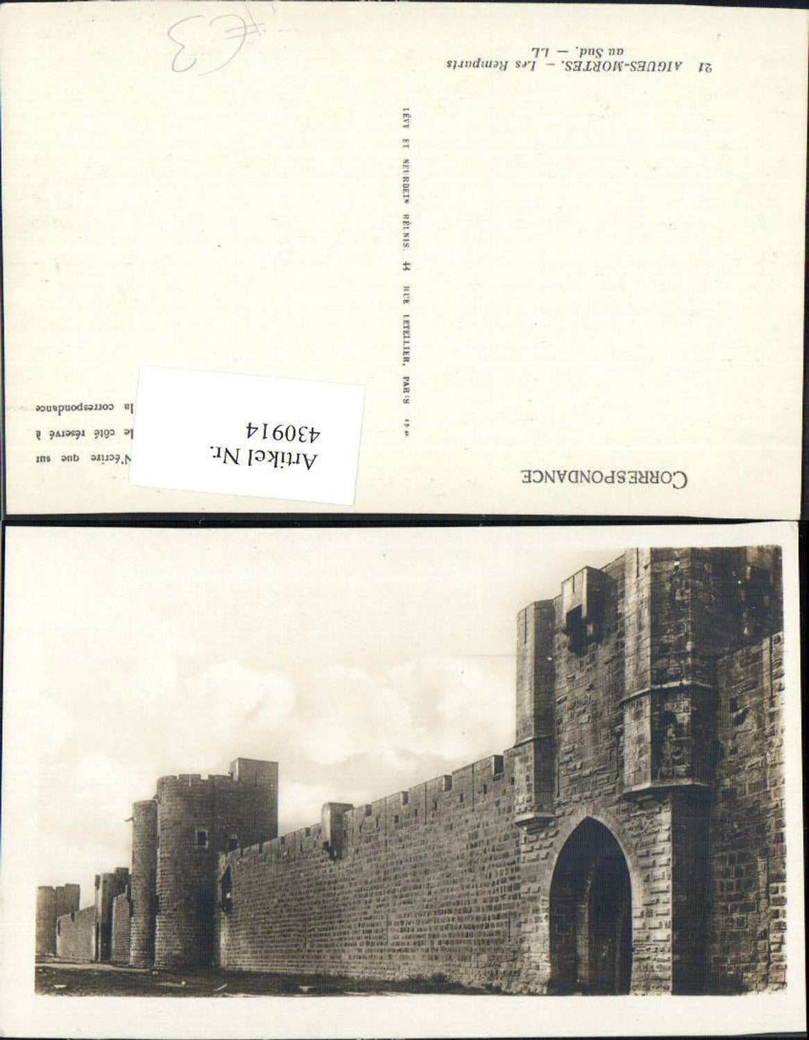 430914,Schloss Burg Aigues-Mortes Les Remparts au Sud