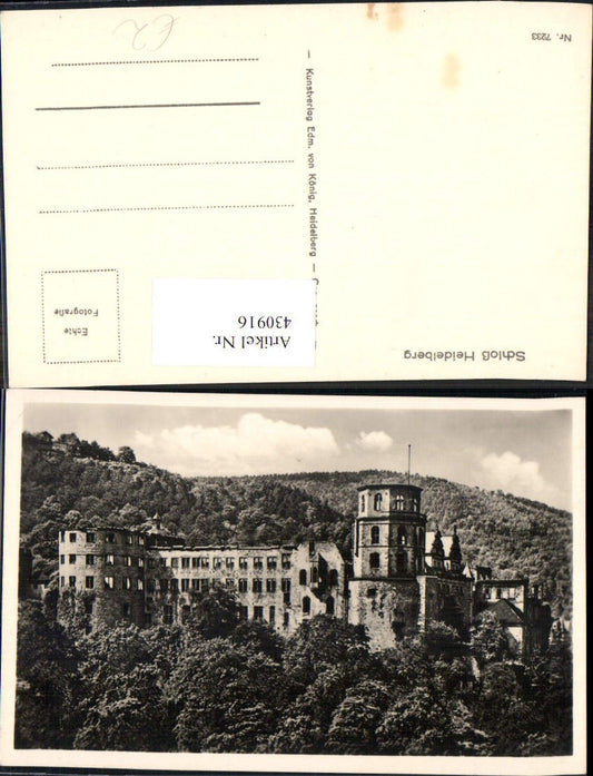 430916,Foto Ak Schloss Heidelberg