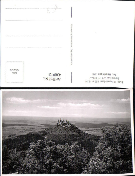 430918,Foto Ak Burg Hohenzollern Totale