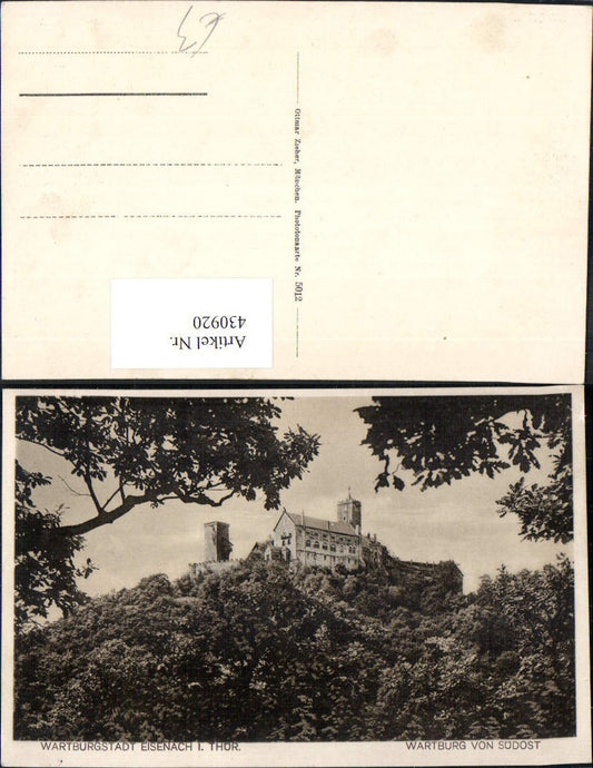 430920,Wartburg v. Südost Eisenach i. Thüringen