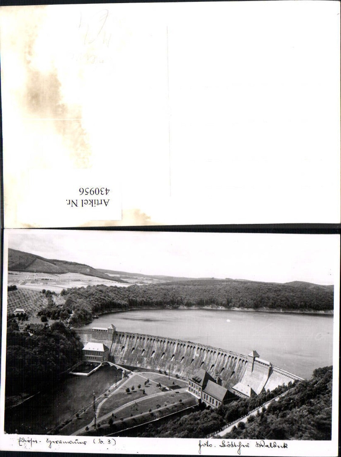 430956,Foto Ak Talsperre Edersee Waldeck