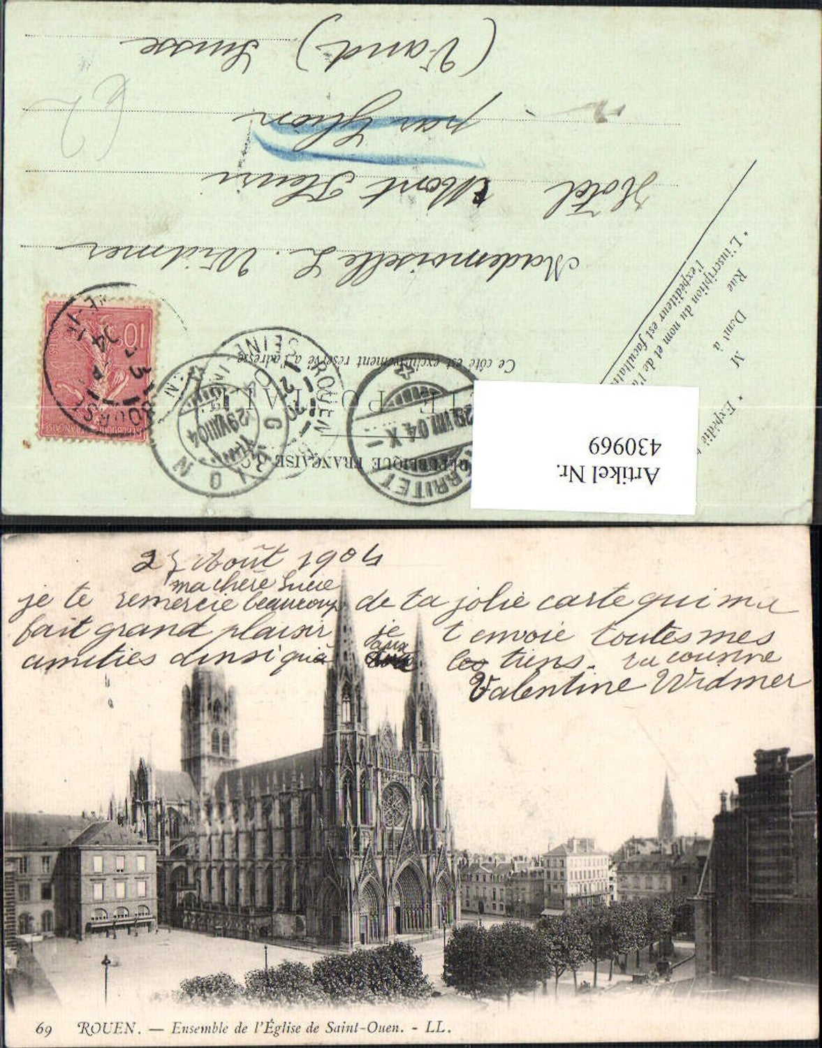 430969,Rouen Ensemble de l Eglise de Saint-Ouen Kirche Dom