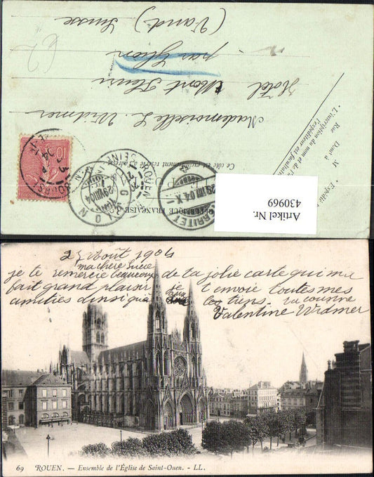 430969,Rouen Ensemble de l Eglise de Saint-Ouen Kirche Dom