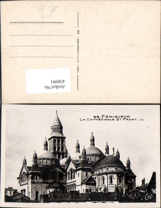 430991,Perigueux La Cathedrale St Front Kirche Kathedrale
