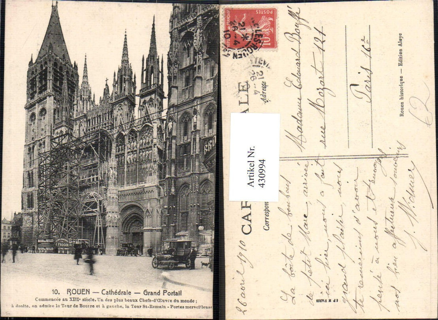 430994,Rouen Cathedrale Grand Portall Kirche Dom Kathedrale Automobile