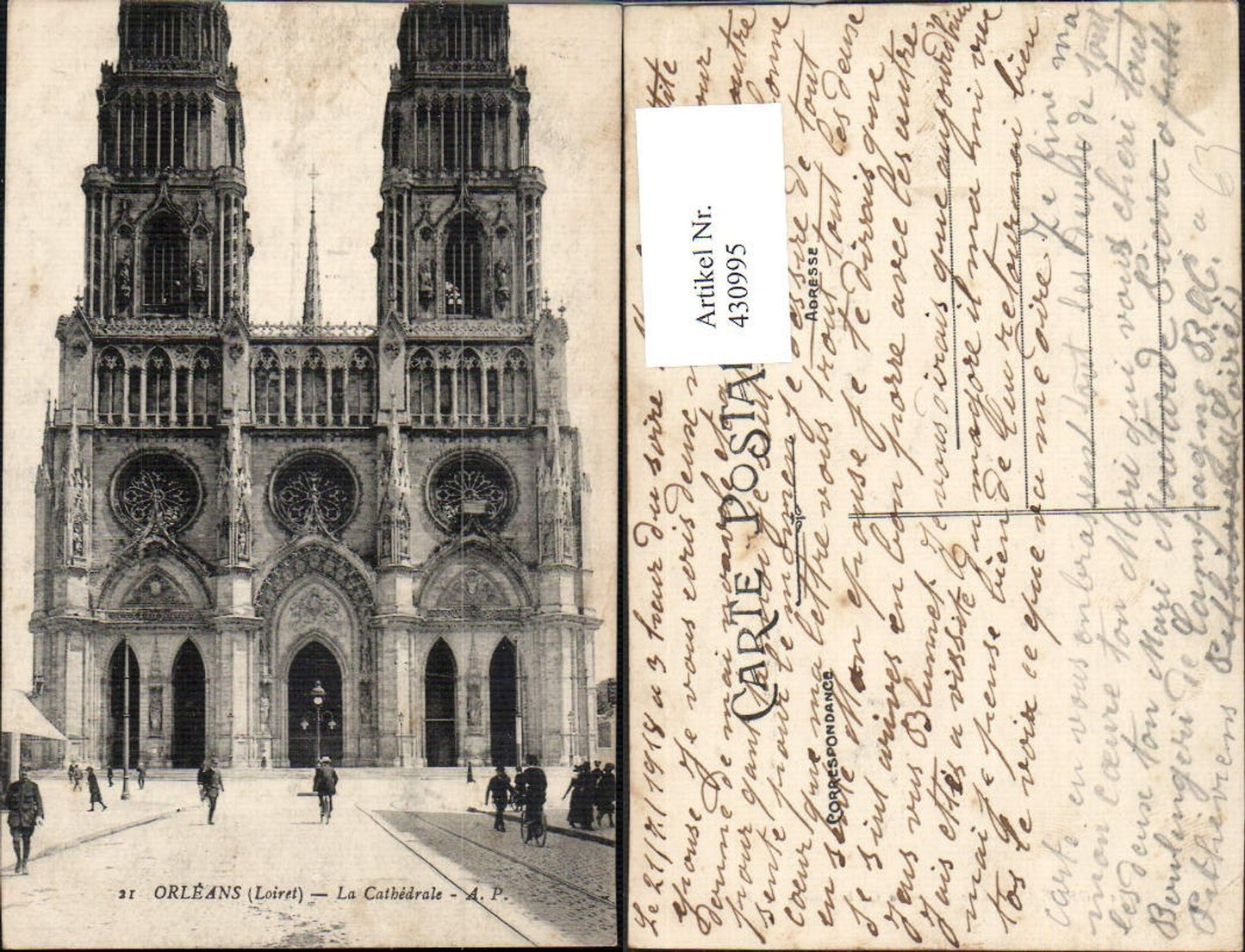 430995,Orleans La Cathedrale Kathedrale Kirche Dom