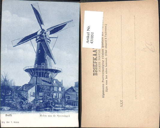 431051,Delft Molen aan de Spoorsingel Windmühle